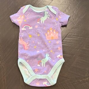 Kidgets Purple Fantasy Unicorn Bodysuit